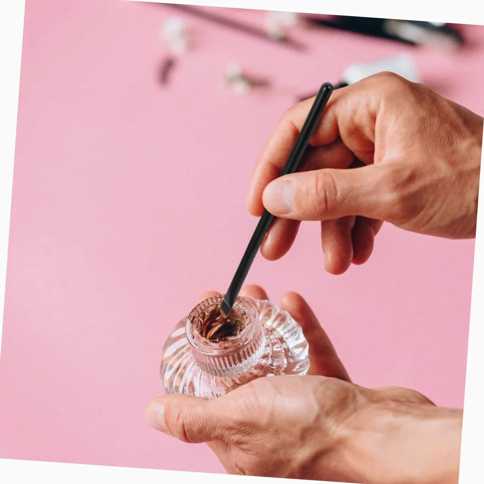 DOITOOL 12pezzi Pennelli Per Eyeliner Pennelli Per Trucco Occhi Professionali Per Applicazione Facile e Precisa Per Makeup Artist e Appassionati Di Bellezza