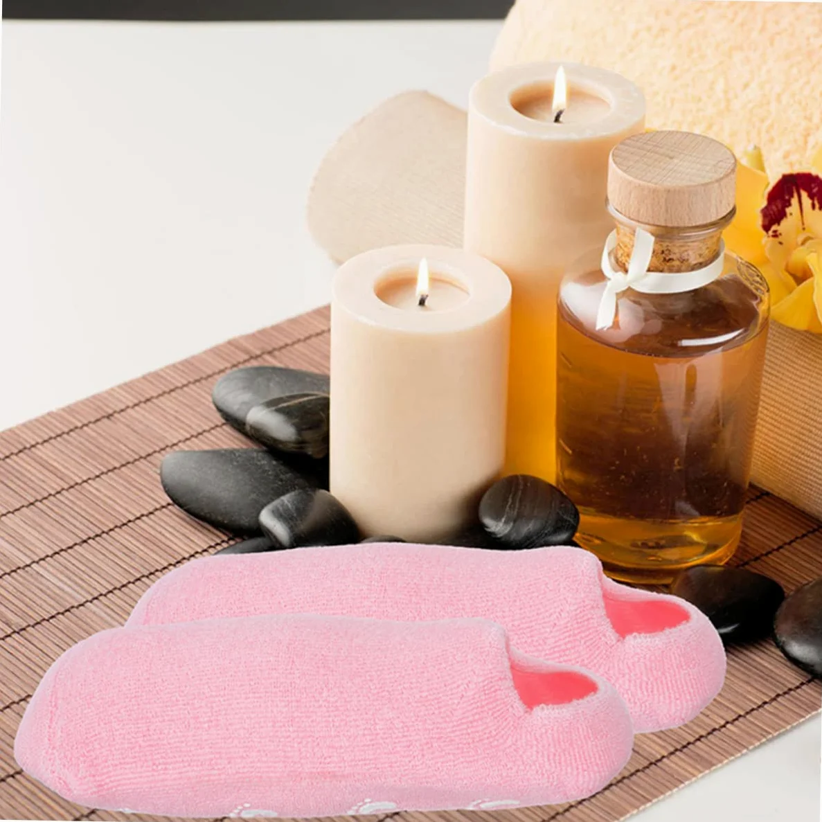 3paia Calzini Spa in Gel Essenziali Calzini Idratanti Per Dei Piedi Copri-piedi Morbidi Per Casa