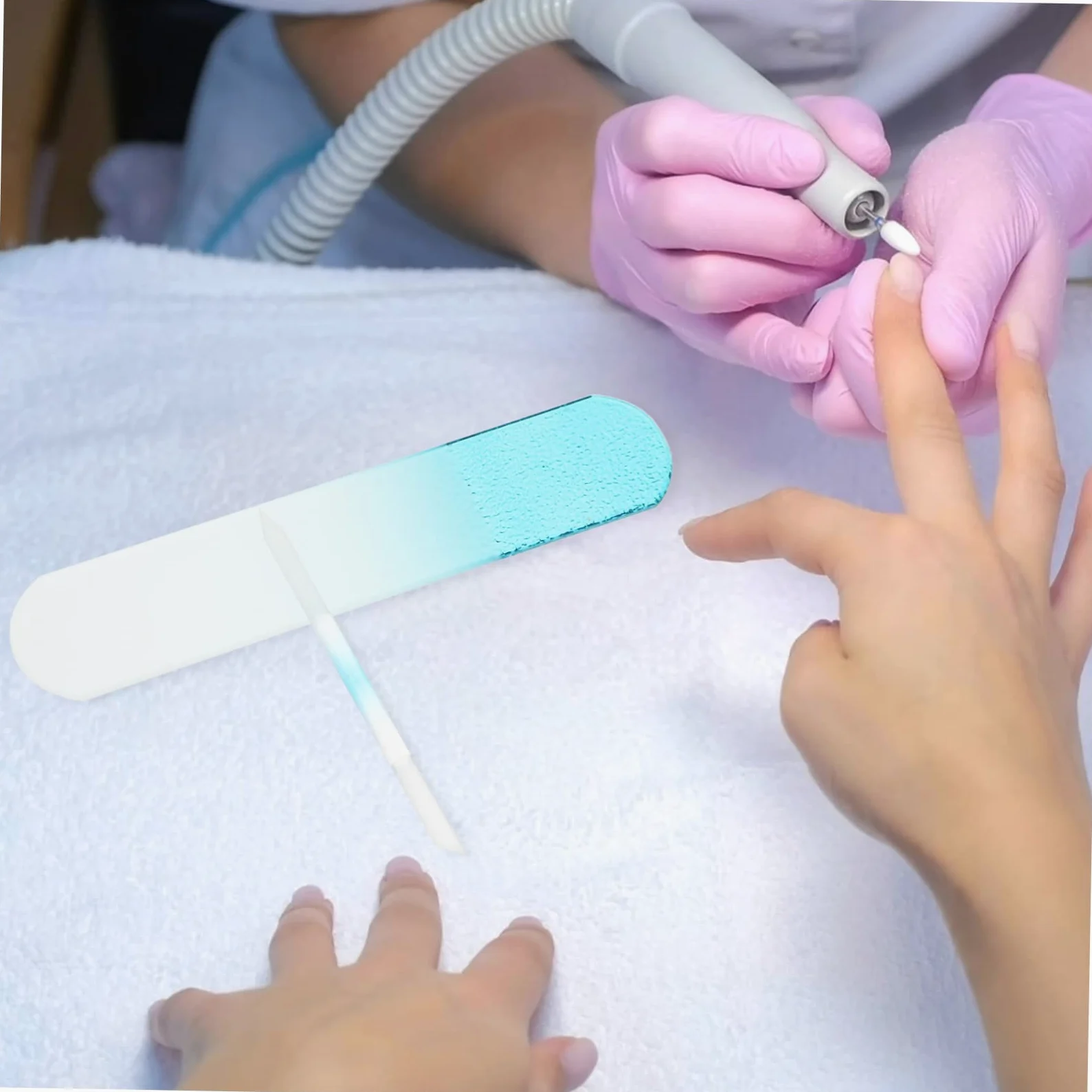 FOMIYES 4 Set Di Lime Per Unghie in Per Unghie Acriliche Naturali Tamponi Per Lucidatura Delle Unghie Strumenti Per La Delle Unghie A Forma Di Cilindro Per Le Donne 2 Pezzi * 4
