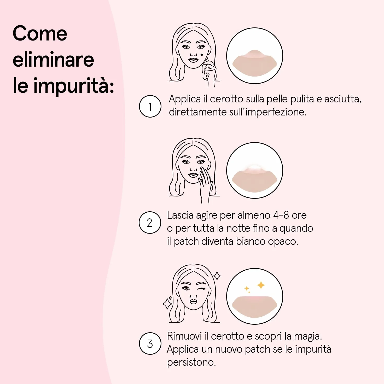 grace & stella Cerotti Idrocolloidali e Anti Imperfezioni Viso - Hydrocolloid Patch Dermatologicamente Testati, Vegan, Cruelty-Free [Misti, 72 Pezzi]