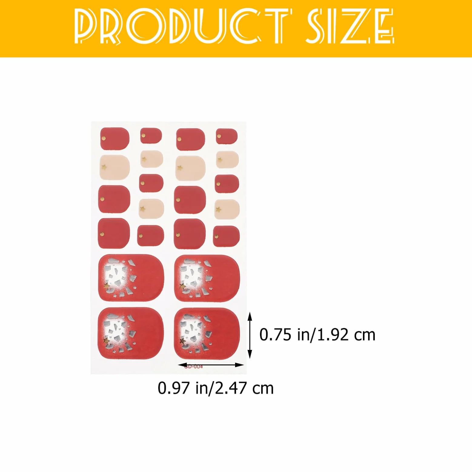 Healeved 36pezzi Impermeabili Adesivi Per Unghie Dei Design Decorazioni Per e Ragazze Per e Assortiti