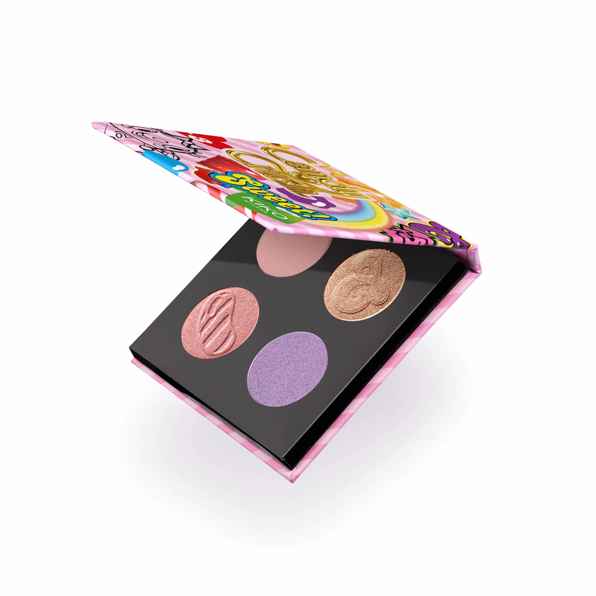 KIKO Milano Candy Crush™ Multi Finish Eyeshadow Palette 03, Palette Con 4 Ombretti Dal Finish Opaco, Metallico E Brillante