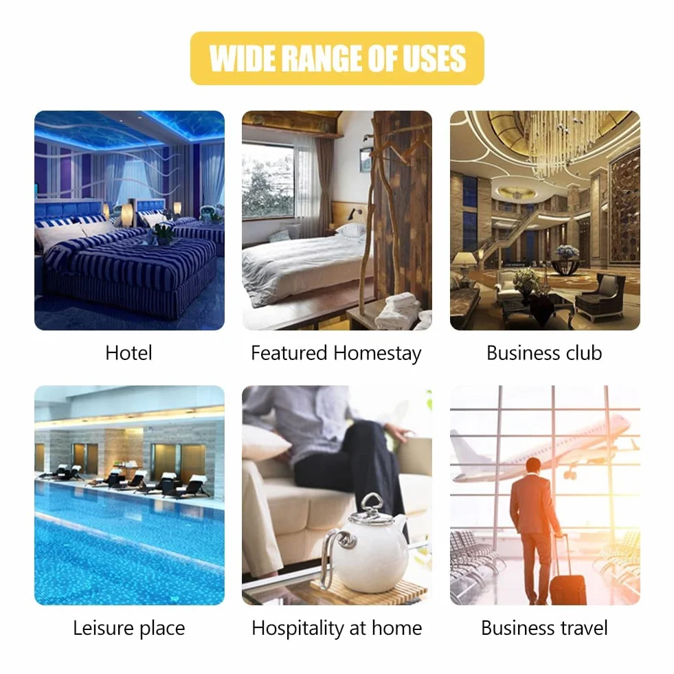 Pantofole Usa e Getta Antiscivolo in Spugna Premium, Ciabatte Monouso per Hotel e Spa, 2 Paia