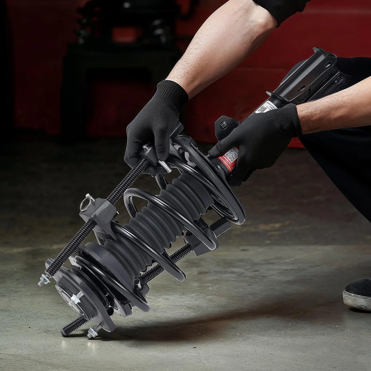 VEVOR Compressore per Molle Ammortizzatori Set 2 Pezzi, Corsa Max. 264 mm, Utensile Compressione Elicoidali per Auto Camion