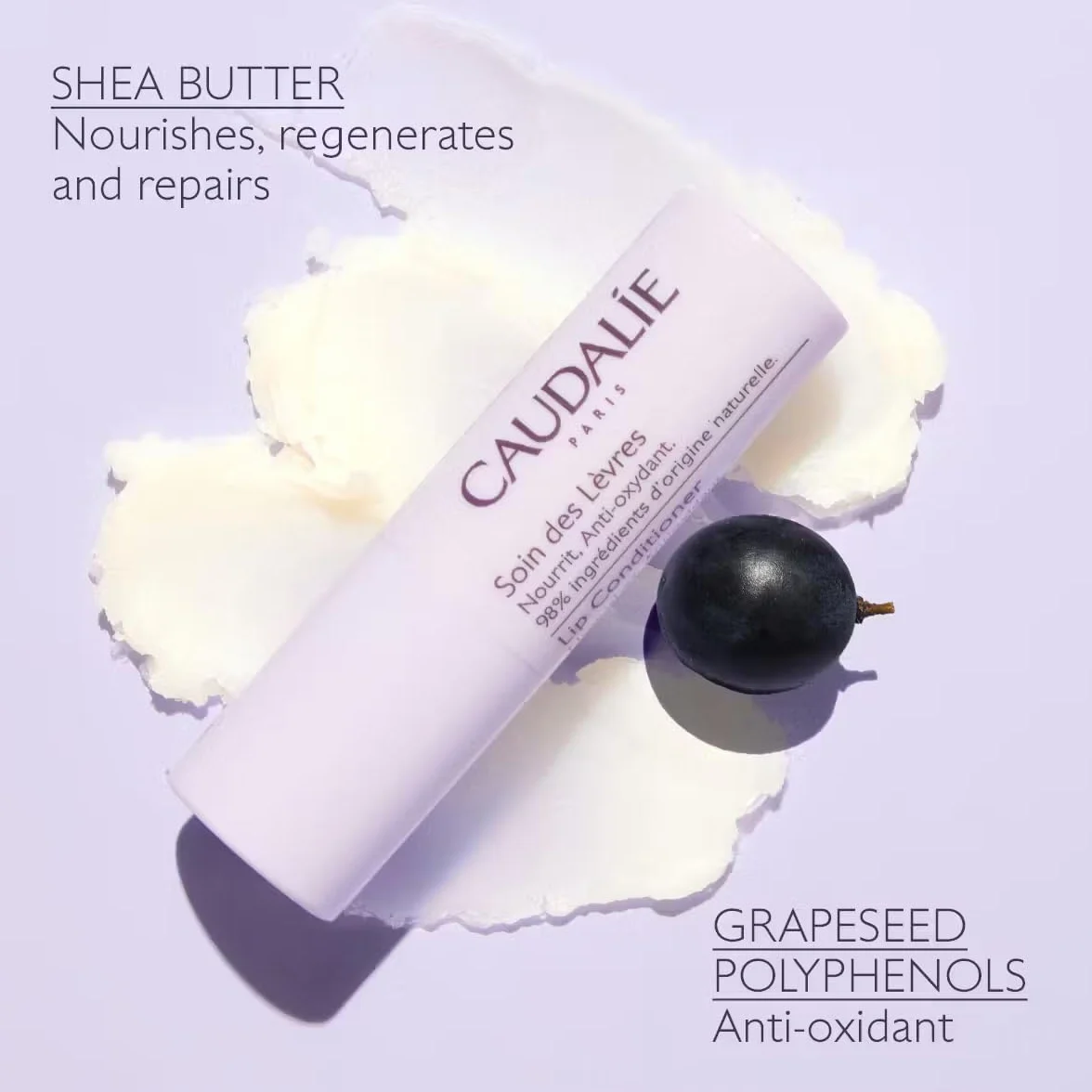 Cosmetici femminili del marchio Caudalie, facciale, Soin Des Levres 45 grammi