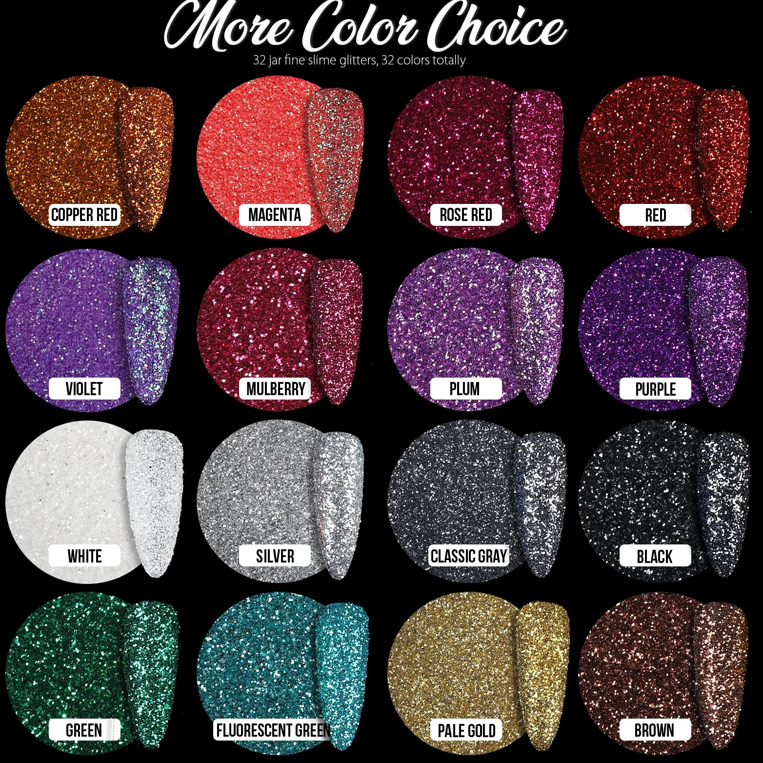 Glitter per unghie.