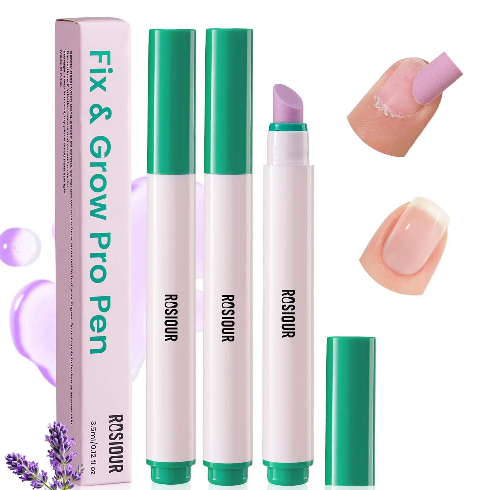 3 pennarelli per rimozione cuticole e olio per unghie: Penna per cura delle cuticole con punta in ceramica 3-in-1, olio per cuticole e spingi cuticole - Penna per la cura delle unghie e olio per