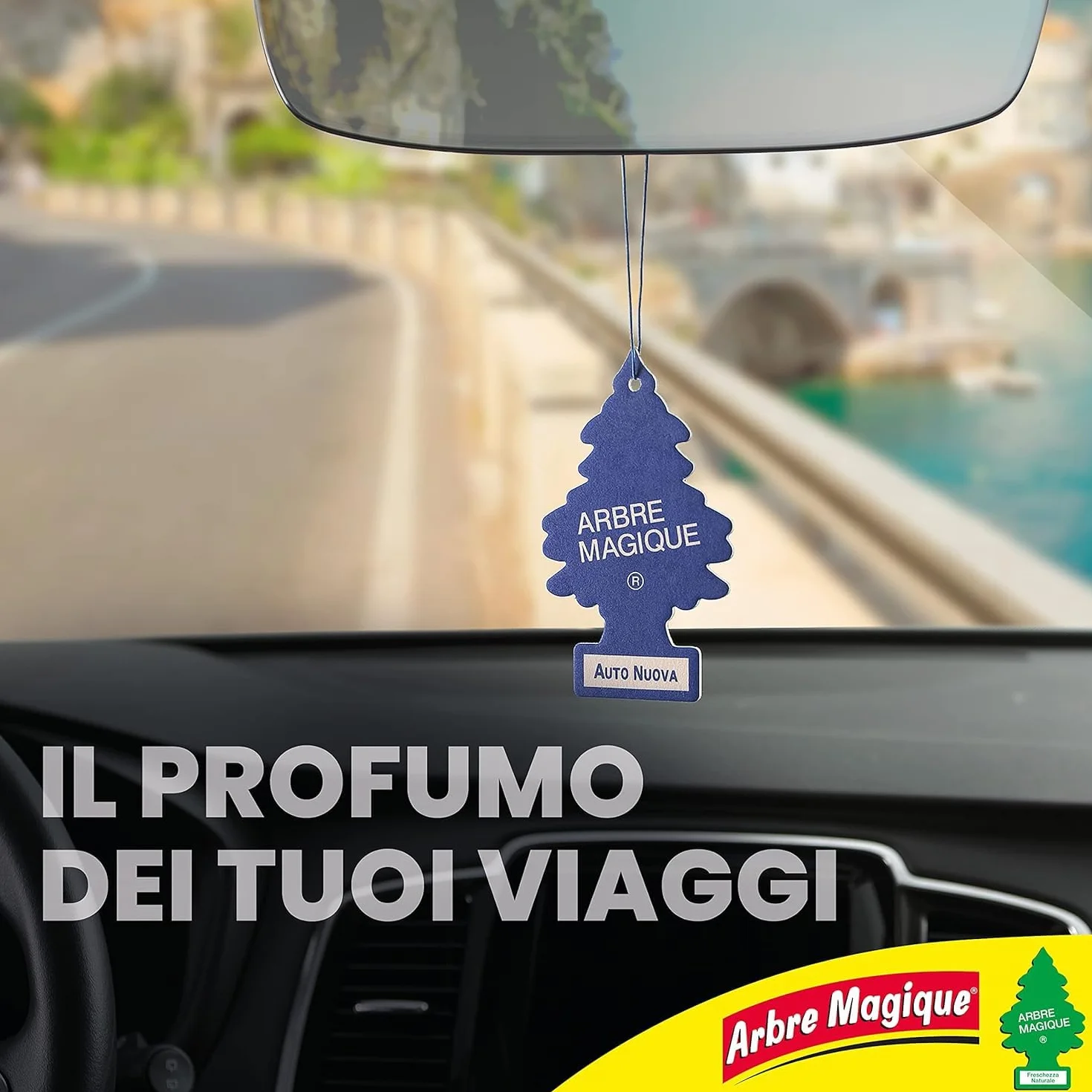 Arbre Magique Mono Profumatore Auto Fragranza Intensa Durata 7 Settimane Confezione 6 Pezzi Made in Italy
