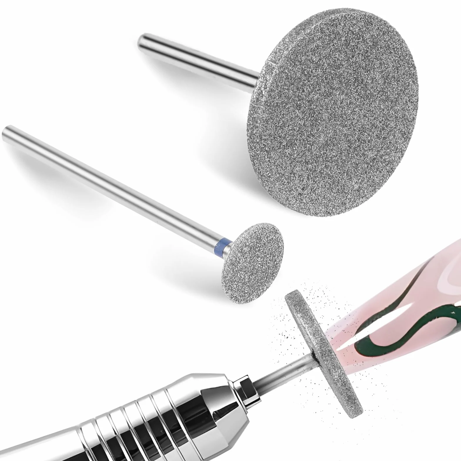 Set di 2 punte per levigatrice unghie fresa professionale