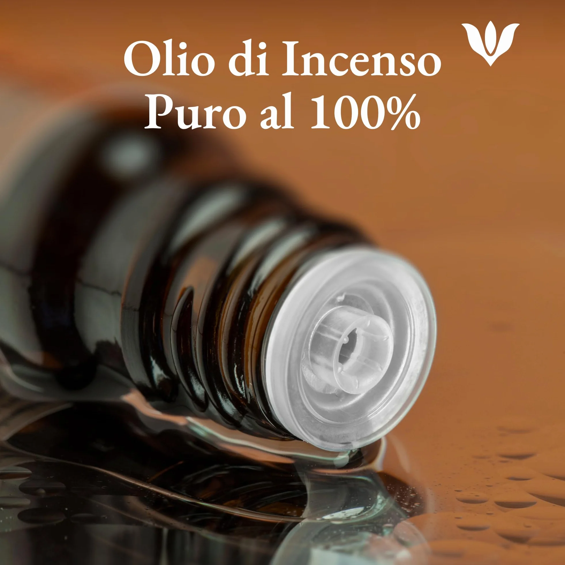 Olio Essenziale Incenso Puro 100% 10ml Naturale Distillato a Vapore per Viso e Diffusore