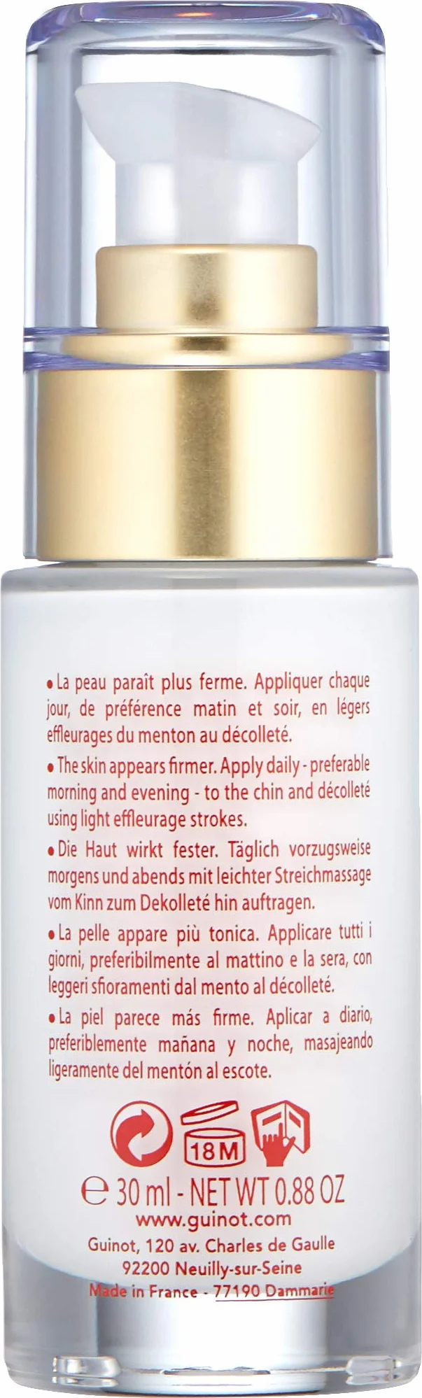 Guinot Longue Vie Cou Firming Vital Idratante per il Collo - 30 ml