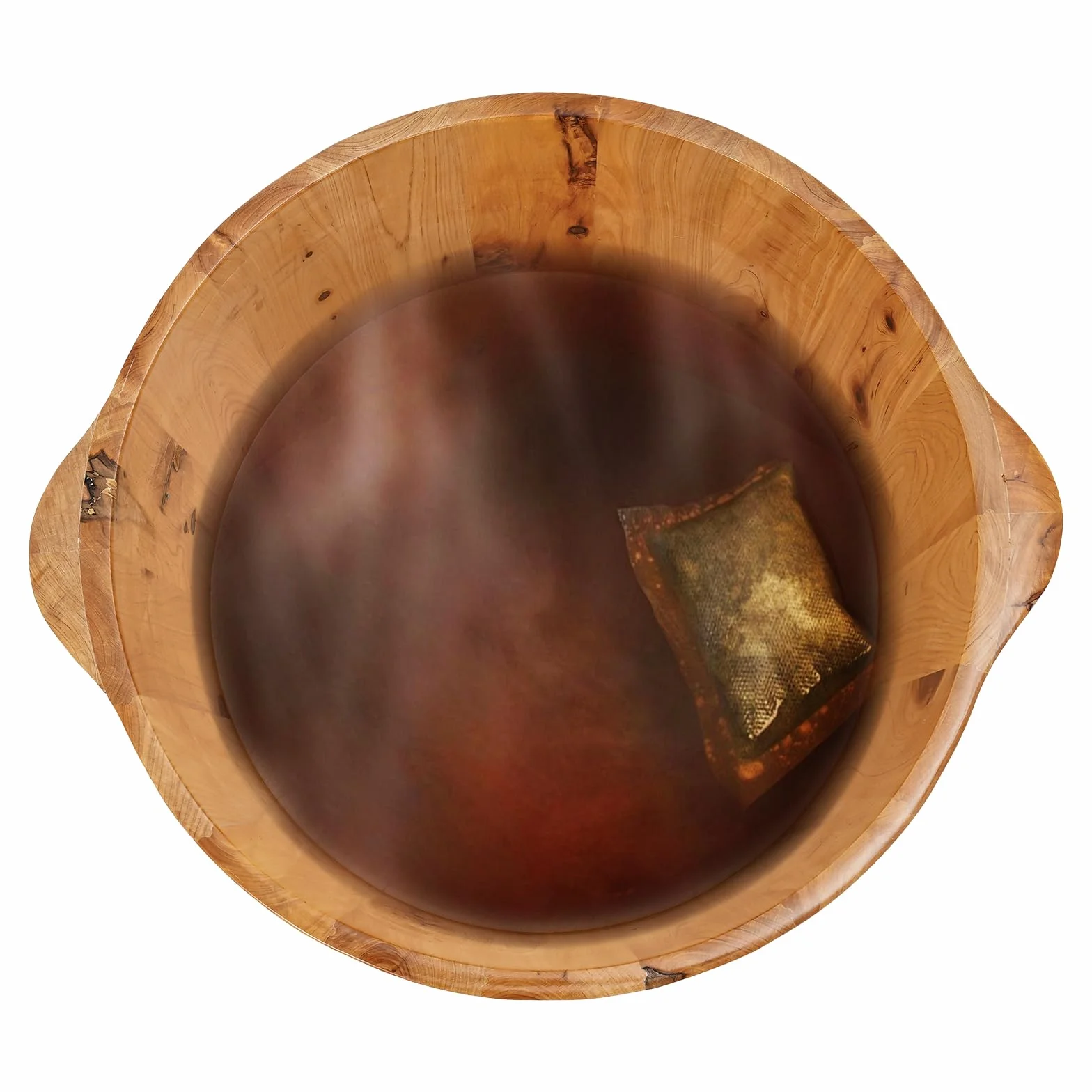 Vasca da bagno in legno, 36,5 x 18 cm, secchio per piedi in legno, secchio per piedi in legno, secchio per piedi in legno