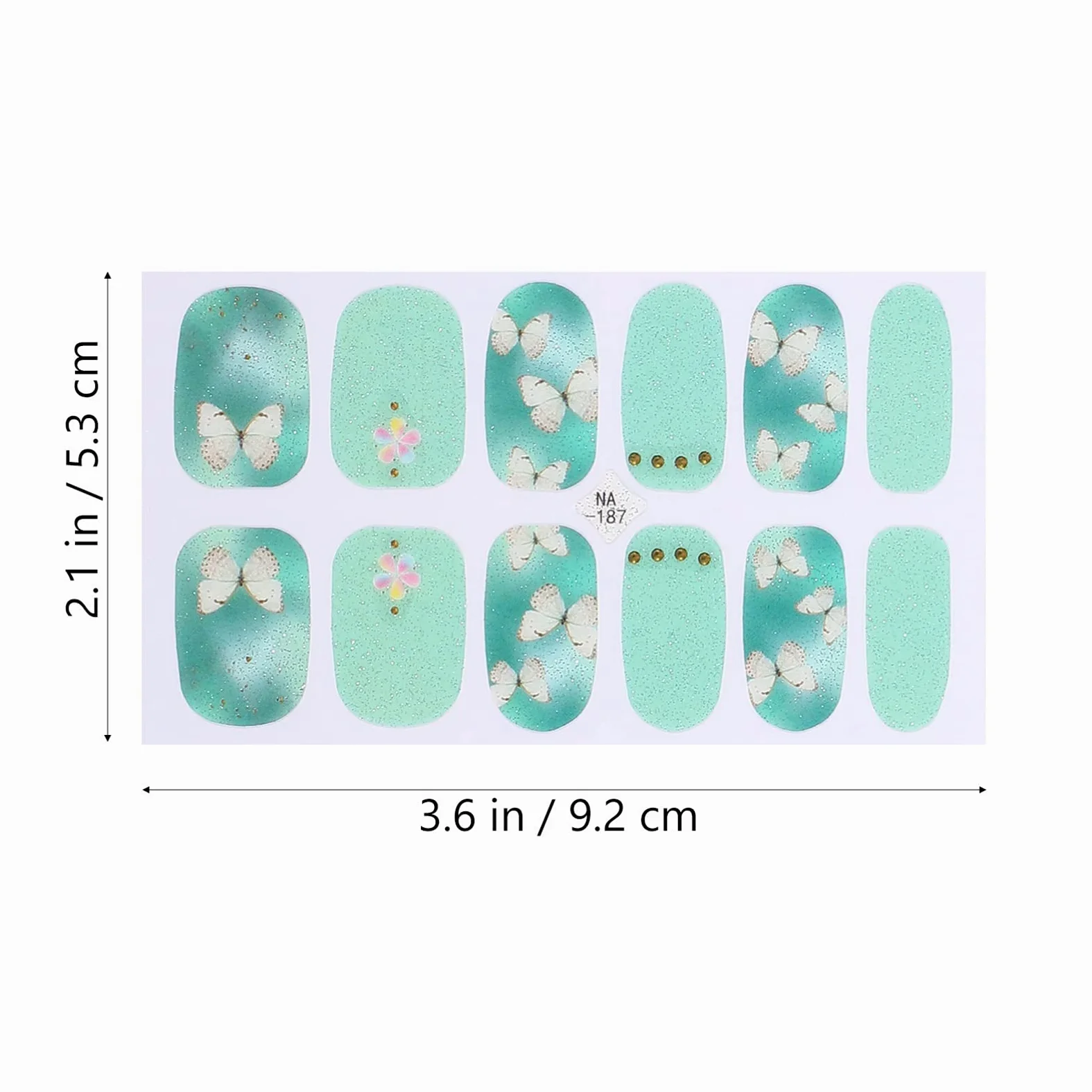 CALLARON 3 Set Adesivi per Unghie Gradiente con Decorazioni Stickers per Nail Art per Unghie Femminili Facili Applicare e Personalizzare