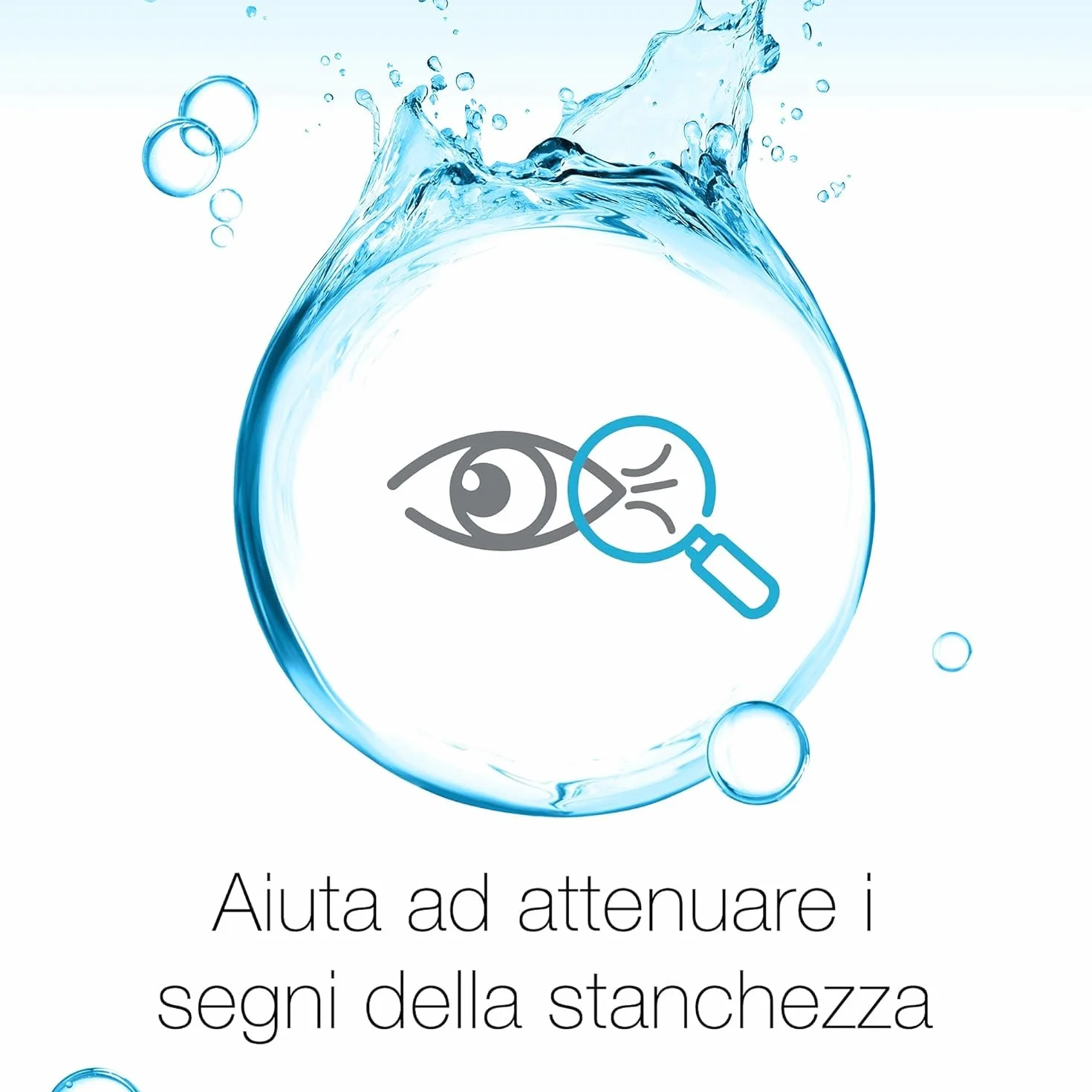 Neutrogena Hydro Boost Contorno Occhi Anti-Fatica, Contorno occhi idratante con Acido Ialuronico e Vitamina E, Aiuta ad attenuare i segni della stanchezza e le occhiaie, 15 ml