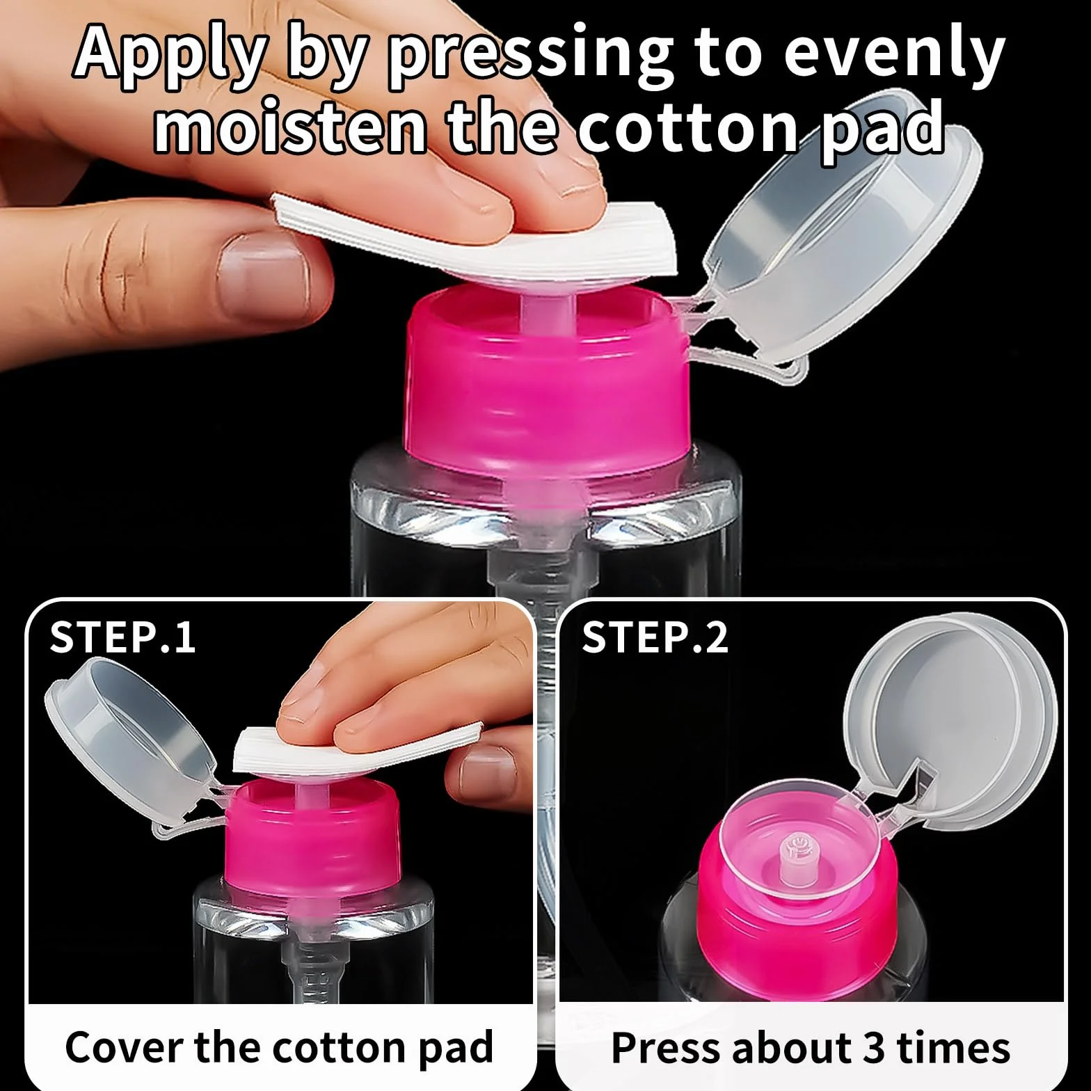 4 Pezzi Dispenser per Smalto,180 ml Flaconi a Pompa in Plastica, Bottiglie Ricaricabili per Detergenti e Liquidi Domestici, Contenitori da Viaggio Portatili Multiuso, Accessori per Casa e Cucina