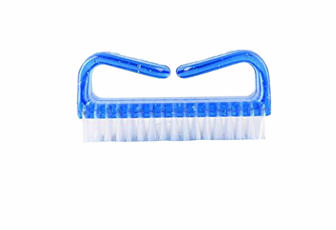 Spazzola per unghie riutilizzabile in plastica, spazzola per la pulizia delle unghie con impugnatura, spazzola per la rimozione della polvere dalle unghie, design pratico