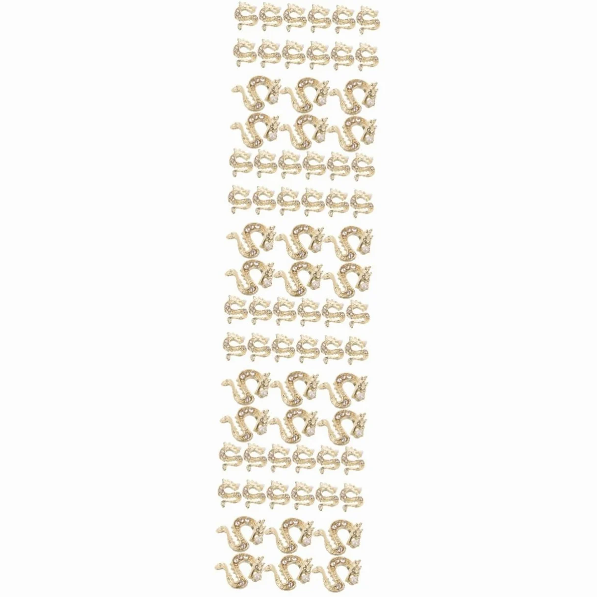 VALICLUD 4 Set Piccole Gemme Di Nail Art Fascino Ciondoli Per Unghie Per Unghie Da Donna Ornamenti Per Manicure Decorazione Per Unghie Decorazioni Per Unghie Strass D'oro 50 Pezzi*4