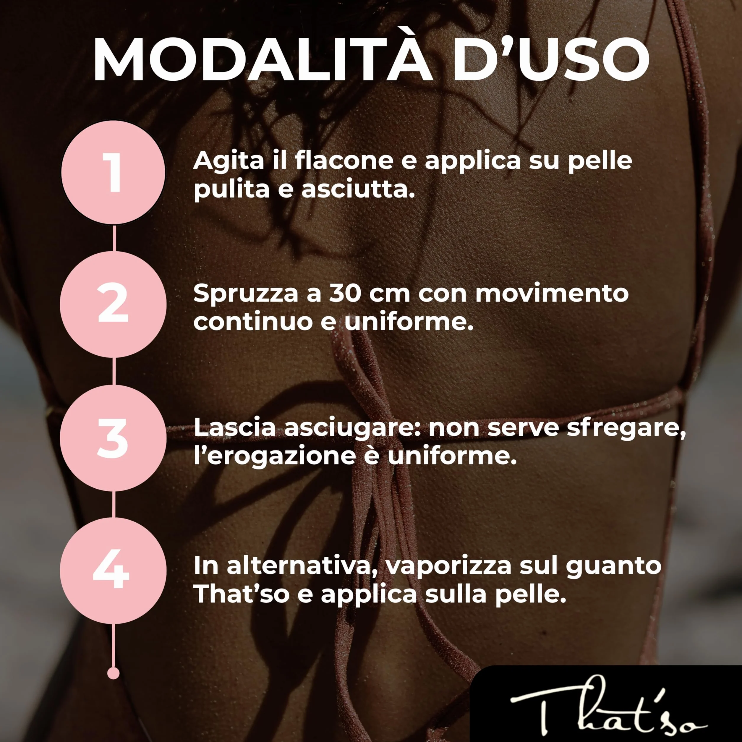 That'So On The Go Dark Spray Autoabbronzante Viso e Corpo 125ml Abbronzatura Istantanea Naturale Bronzo Dorato con Aloe Vera