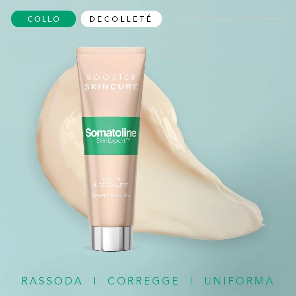 Somatoline SkinExpert, Skincure Collo e Décolléte Crema Lifting, Trattamento Viso Anti-età, con Peptide Bioattivo, 50ml