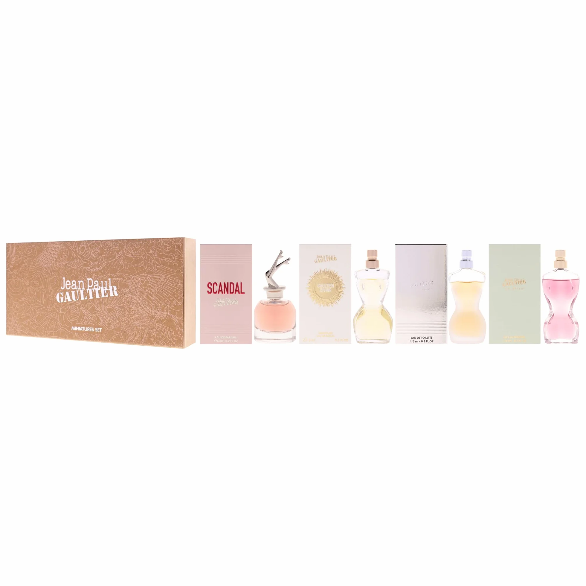 Jean Paul Gaultier -Set di miniature da donna 4 pezzi (La Belle, Scandal, Classique, Divine)