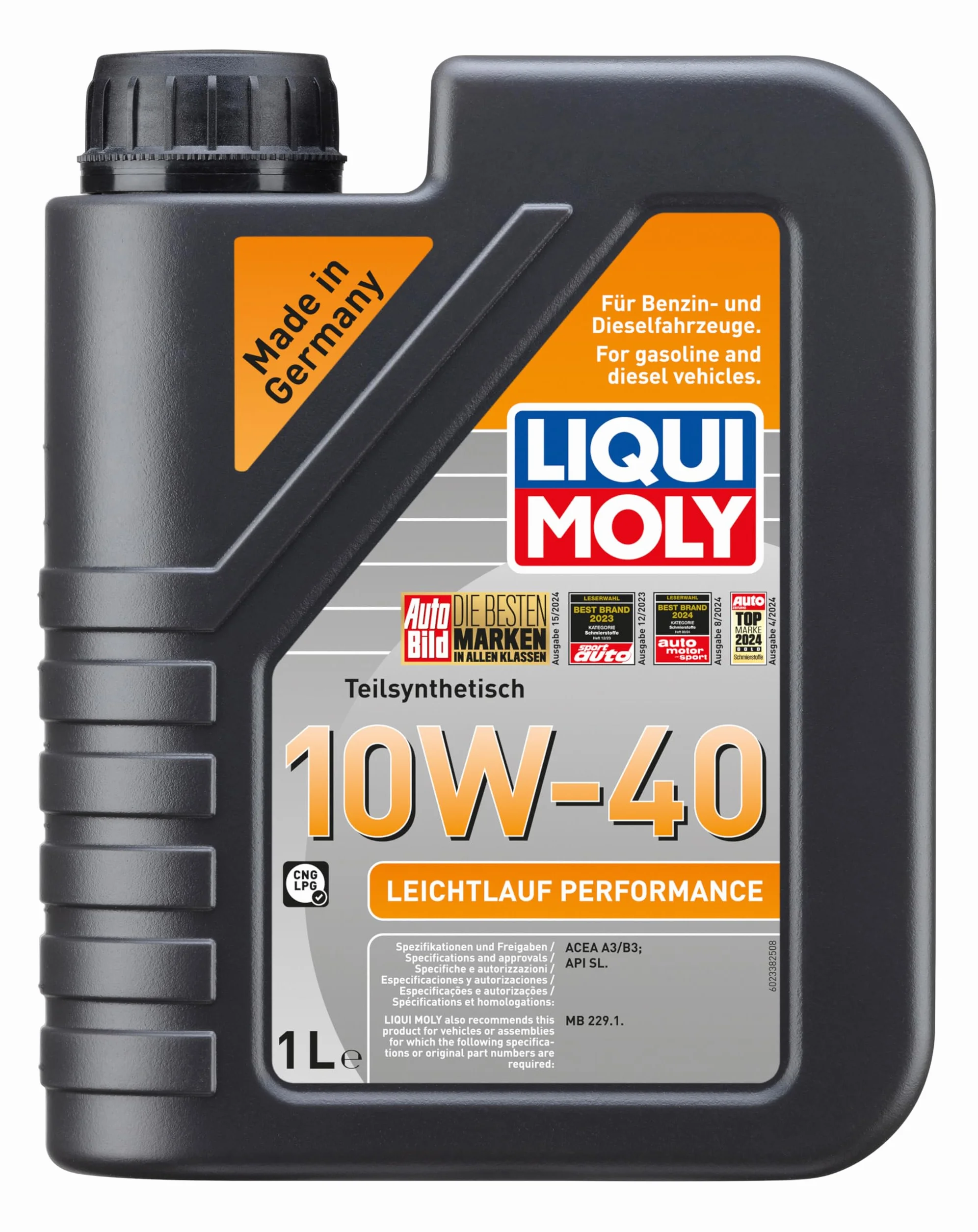 LIQUI MOLY Leichtlauf Performance 10W-40 1 L Oli motore semi sintetico
