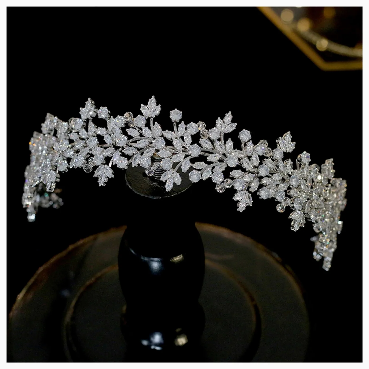 Copricapo da sposa Accessori for capelli Gioielli, Corone for donna, Tiara, Damigella d'onore(Silver)