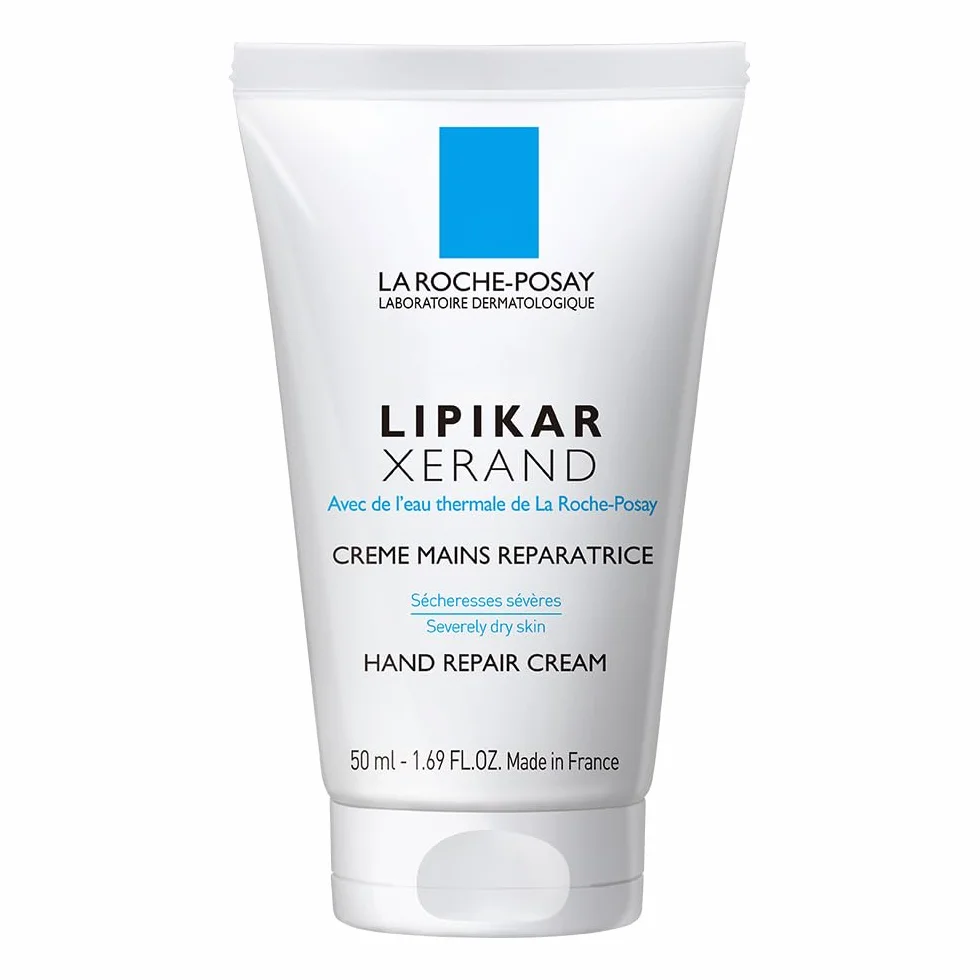 La Roche-Posay Lipikar Xerand, Crema Riparatrice per le Mani, Pelle Idratata e Protetta da Stress e Aggressioni Esterne, Con Glicerina e Burro di Karité, 50 ml