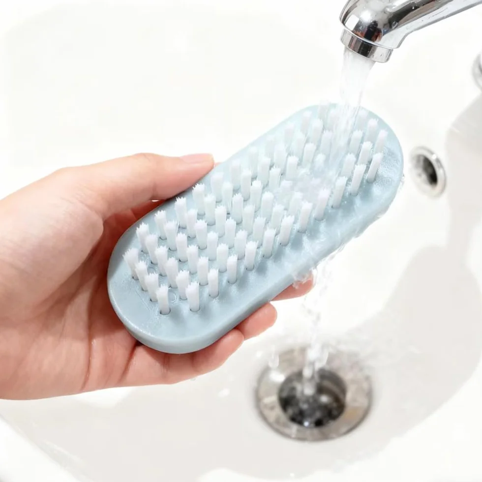 5 Pezzi Spazzola per Unghie Mani Tromba Fronte-retro Spazzolino Unghie Setole dure per Pulizia Delle Mani e Delle Unghie dei Piedi