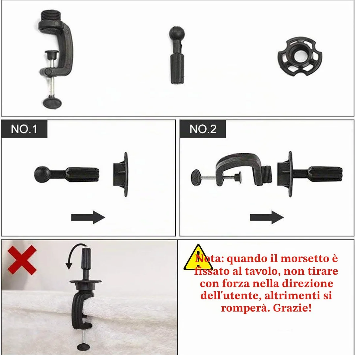 TopDirect Manichino 75cm Capelli Colorati Parrucchiere Formazione Pratica Modello con Morsetto