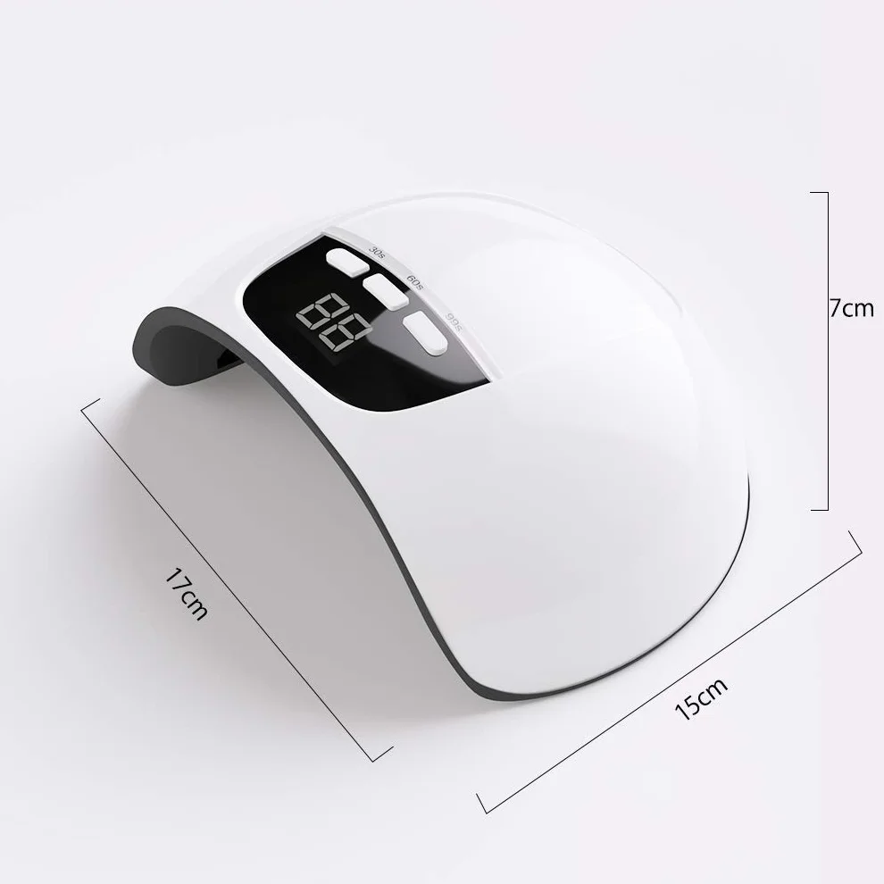 ANGNYA 54W Lampada Unghie LED UV Professionale per Manicure/Pedicure, Sensore di Avvio Automatico con La Possibilità di Impostare 3 Timer 30/60/99S