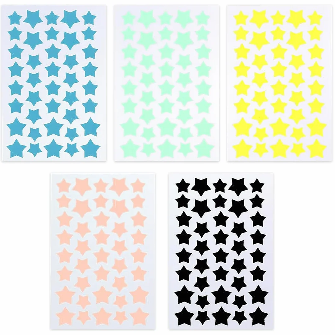 JEYORZY 200 Pezzi pimple patch star, patch brufoli stelline Invisibile Naturale Hydrocolloid e Traspirante,Cerotti Idrocolloidali Cerotti Brufoli Stelline Patch Brufoli Stelline Con Olio Di Tea Tree