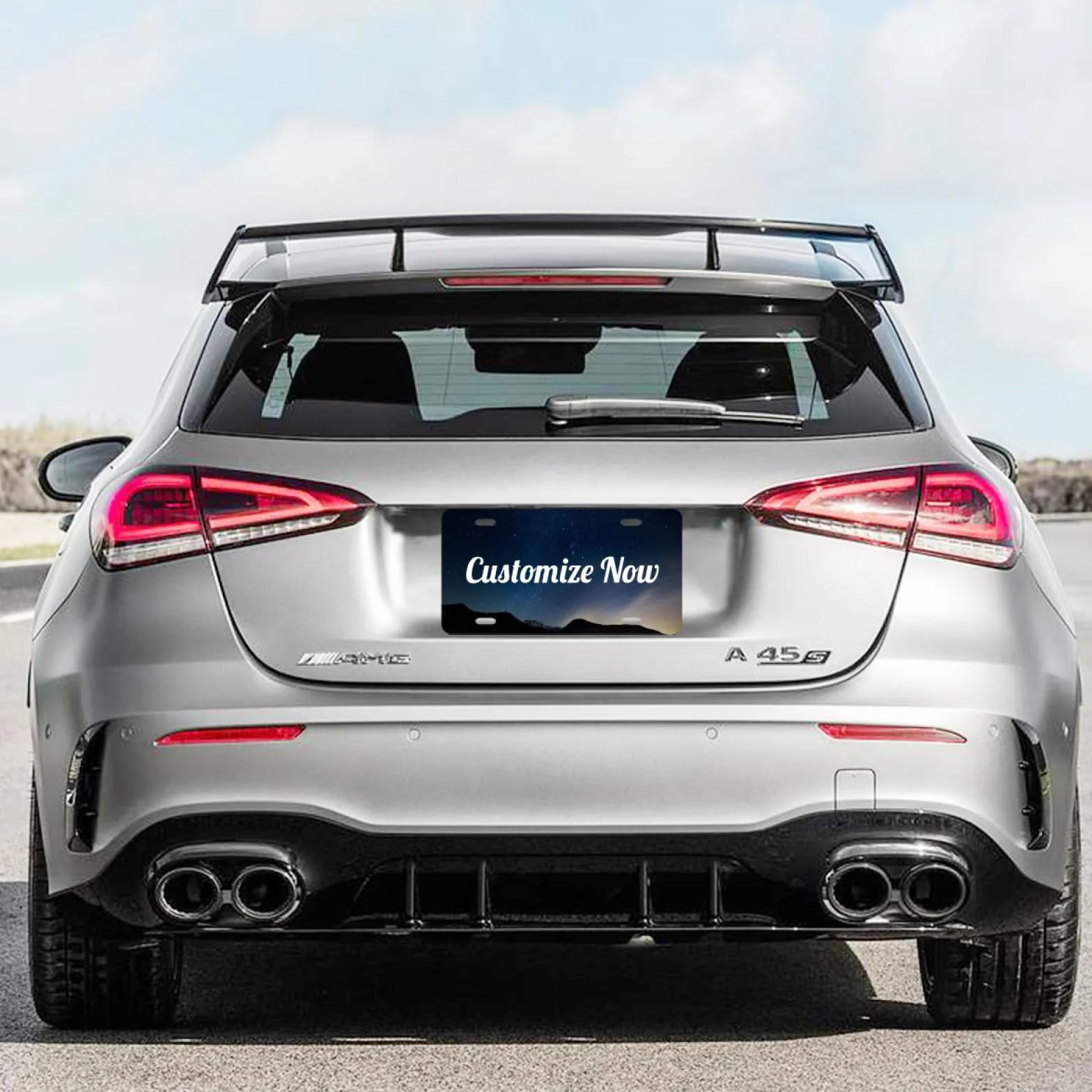 Targa personalizzata anteriore auto 6 x 12 cali Testo Foto Logo Art Design