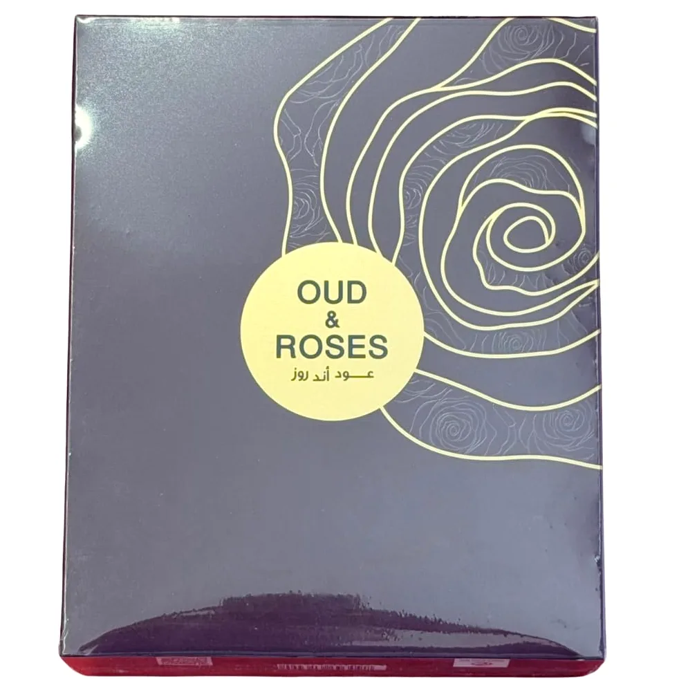 Eau de Parfum Oud and Roses, 60 ml di Ahmed | Per uomini e donne | Rosa turca | Oud | Lavanda | Sandalo | Ambra | Muschio | Alta concentrazione di olio