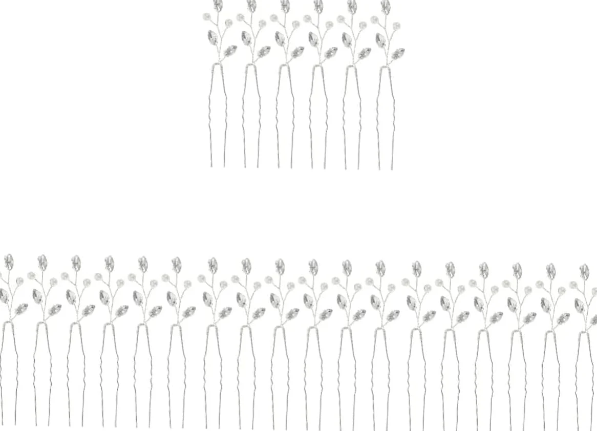 Fermagli for capelli for donna 30 pezzi Forcina a forma di U Fermaglio for capelli con strass Fermaglio for capelli da sposa Copricapo di perle Accessori for capelli Fermagli for capelli da sposa Cape