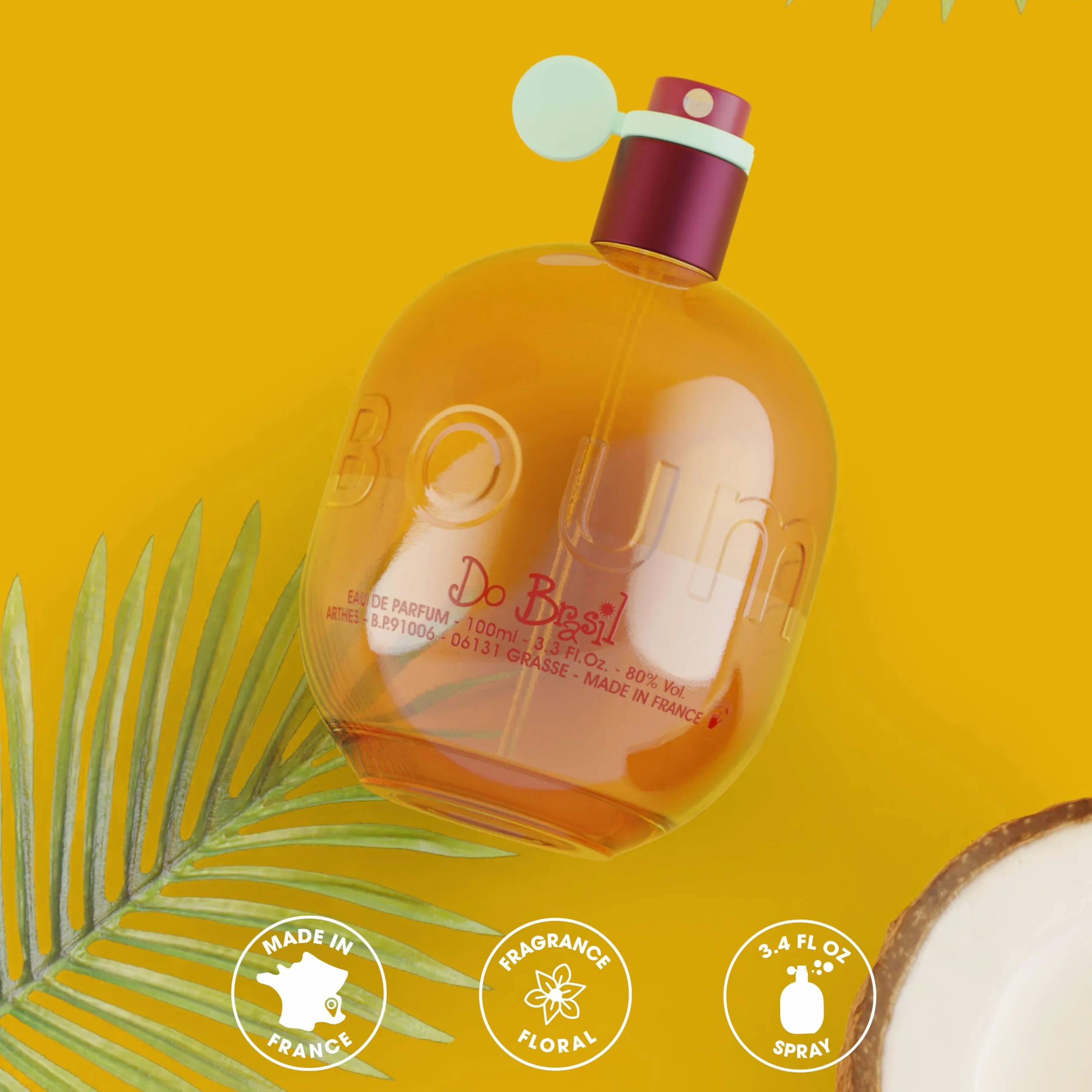 JEANNE ARTHES - Profumo Donna Boum Do Brazil - Eau de Parfum - Flacone spray 100 ml - Made in France à Grasse