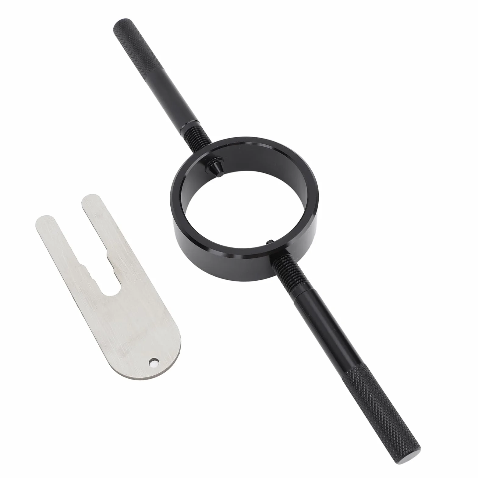 Kit di Manutenzione Primaverile, Strumento per Compressore Molla Forcella Moto Strumento di Supporto per Asta per Cartuccia con Chiave a Perno Radiale in Alluminio per la Maggior