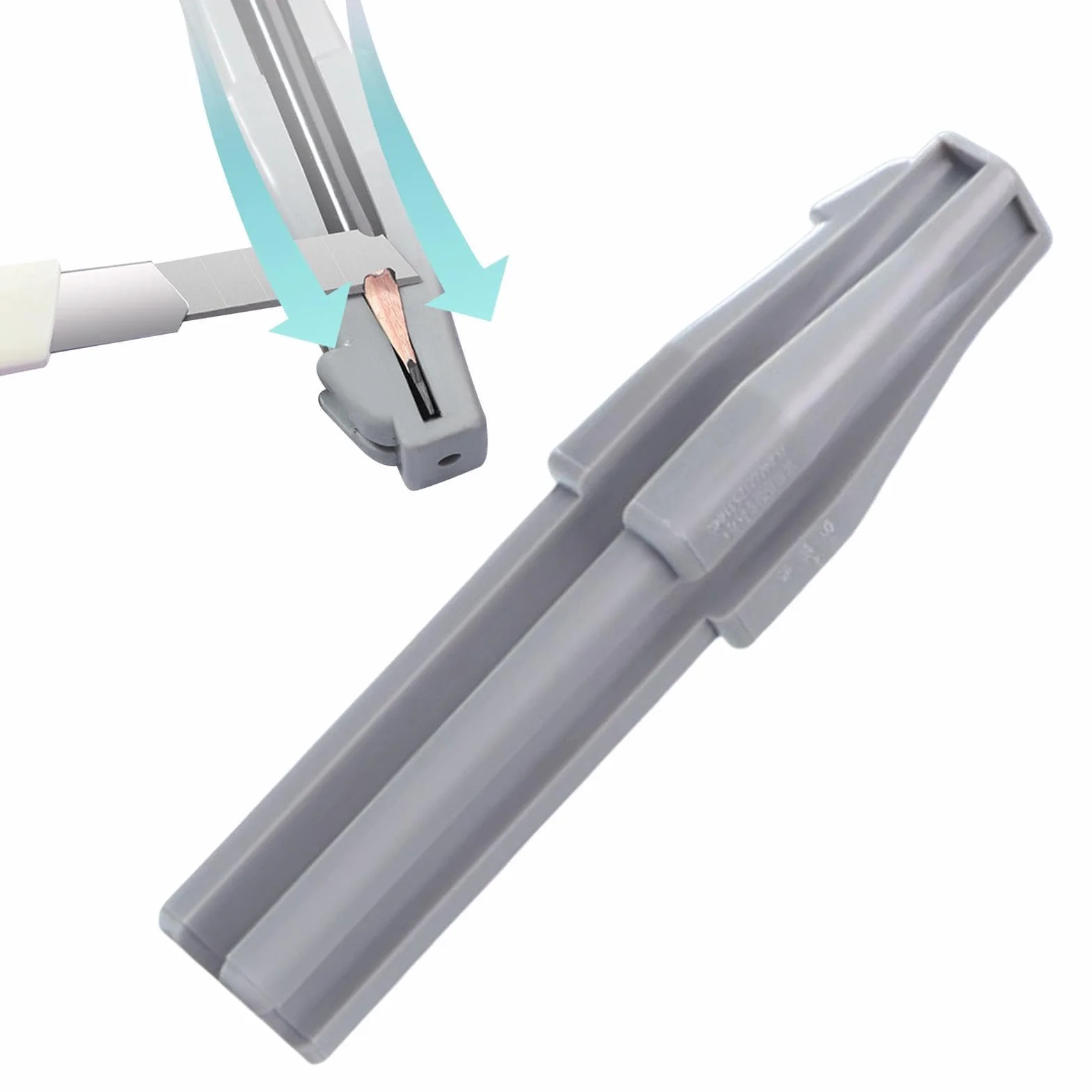 Matita cosmetica per affilatura forma becco temperamatite sopracciglia strumento materiale resistente trucco occhi principianti 13 x
