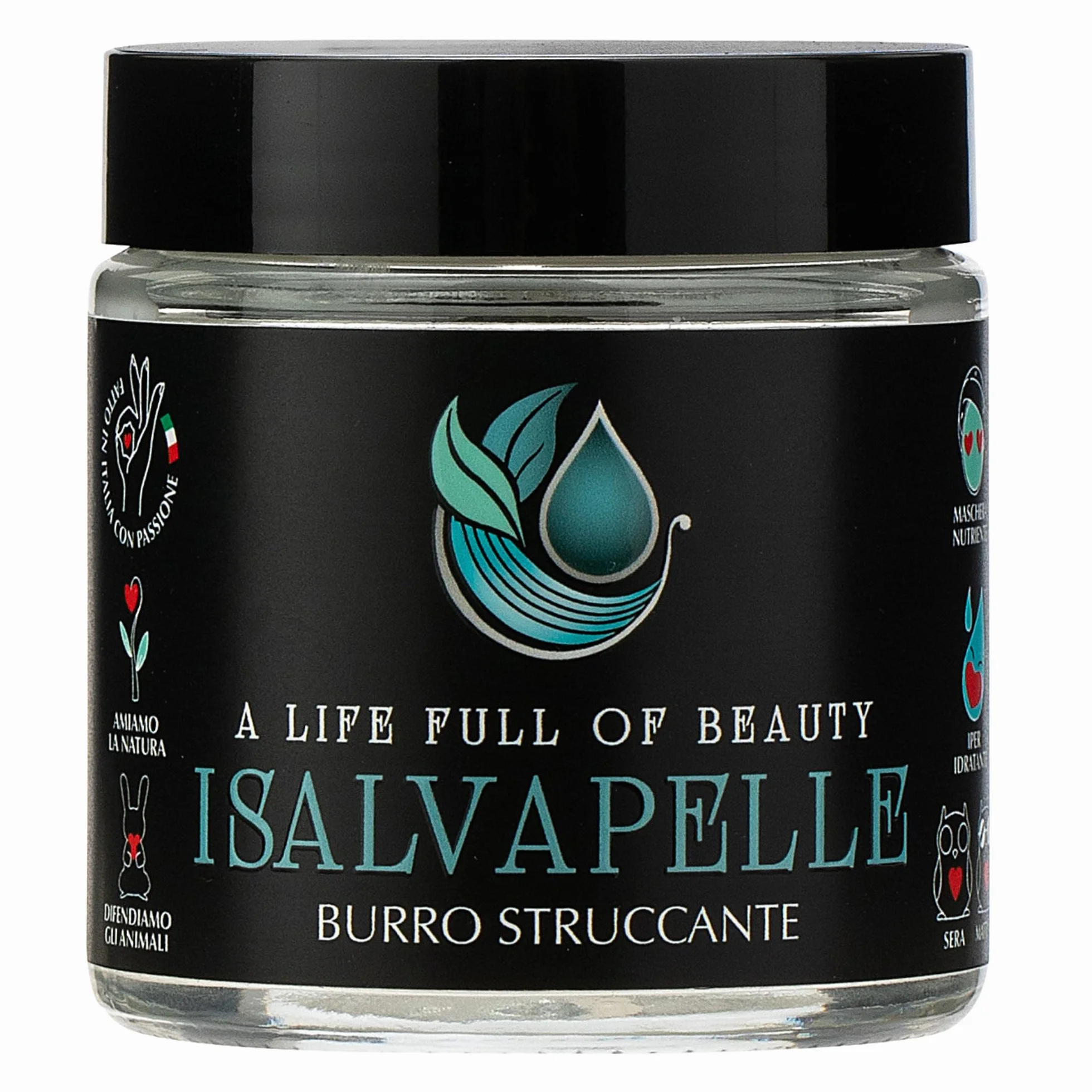 I Salvapelle Burro Struccante Viso e Occhi – Cleansing Balm 80 ml – Detergente Solido per Skincare Naturale Waterproof – Pulizia e Maschera Idratante 2 in 1 con Burro di Karité per Pelle Sensibile