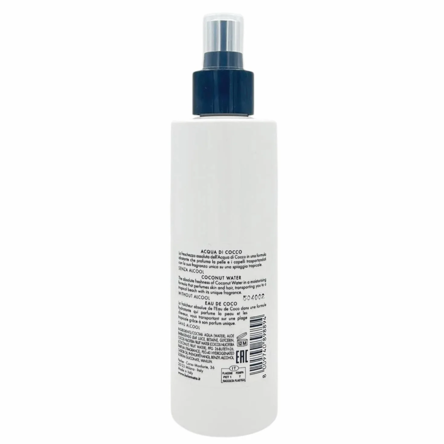 Perlier, Acqua Corpo e Capelli Thai Coco, Idrata e Profuma con la Freschezza dell’Acqua di Cocco, Senza Alcool e Ideale Anche al Sole, un sogno Tropicale per Pelle e Capelli, 200 ml