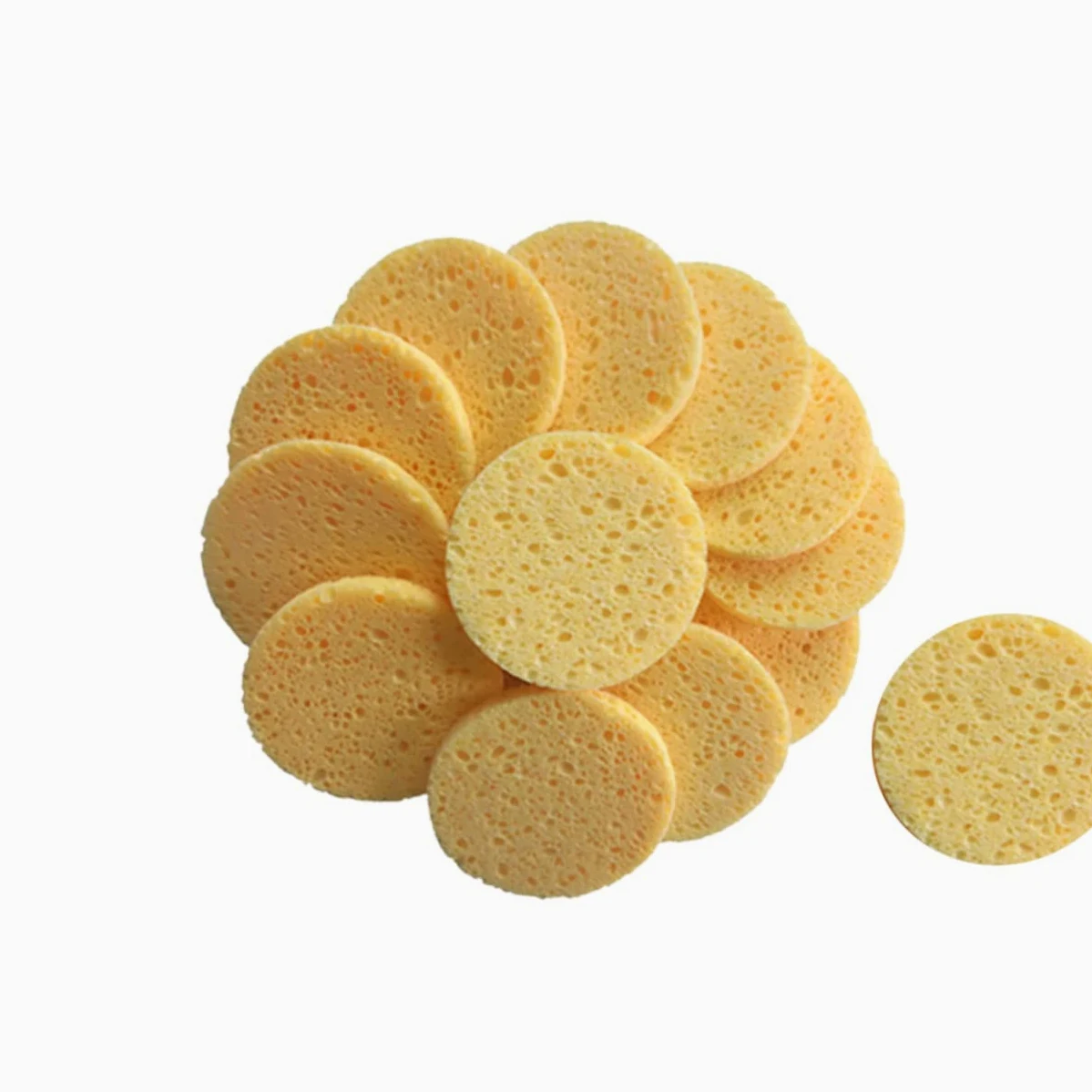 MAGICLULU 3 Set Di Dischetti Struccanti in Morbido Cotone Per Il Viso Dischetti Rotondi Spugna Per Il Trucco 80x8 Mm 20 Pezzi*3
