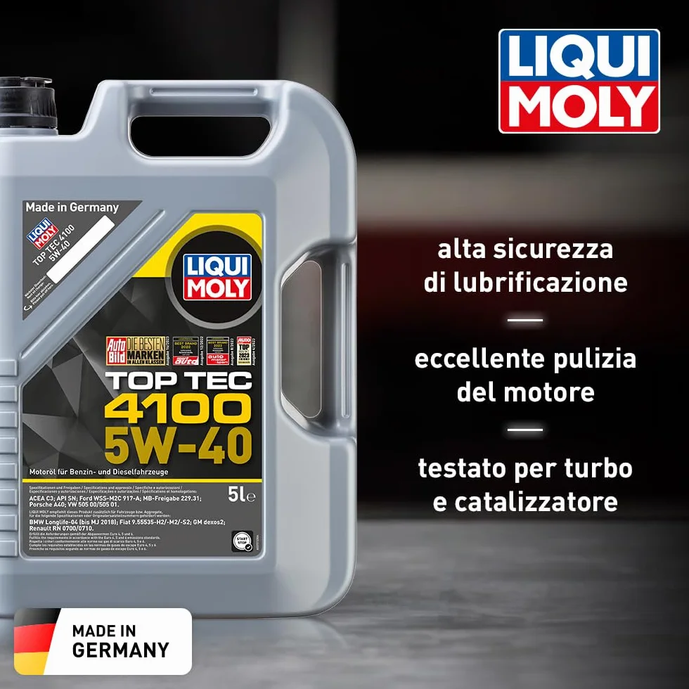 LIQUI MOLY Top Tec 4100 5W-40 5 L Oli motore sintetico