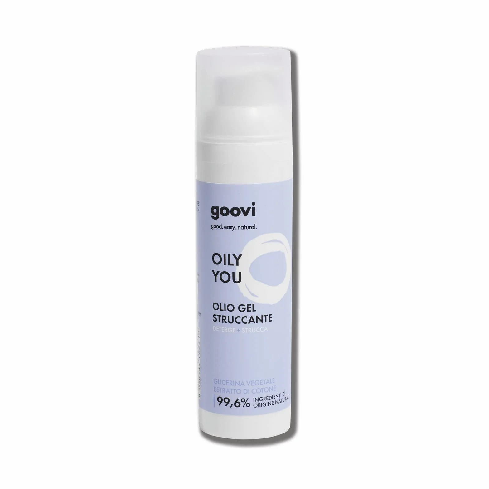 Goovi Olio Gel Struccante 75 ml Ideale per Tutti i Tipi di Pelle