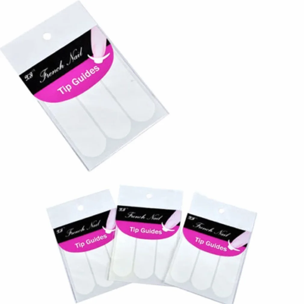 Premium Beauty French Manicure Nail Art Fringe Guides Adesivi DIY Stencil Tipo 1Professionale e alla moda