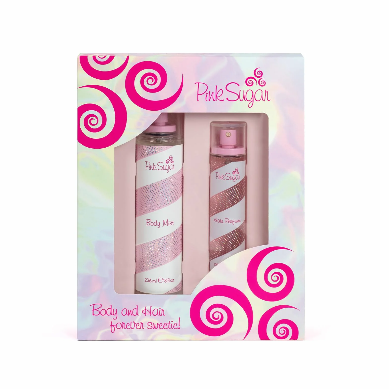 PINK SUGAR COFANETTO con BODY MIST 236 ML + HAIR PERFUME 100 ML