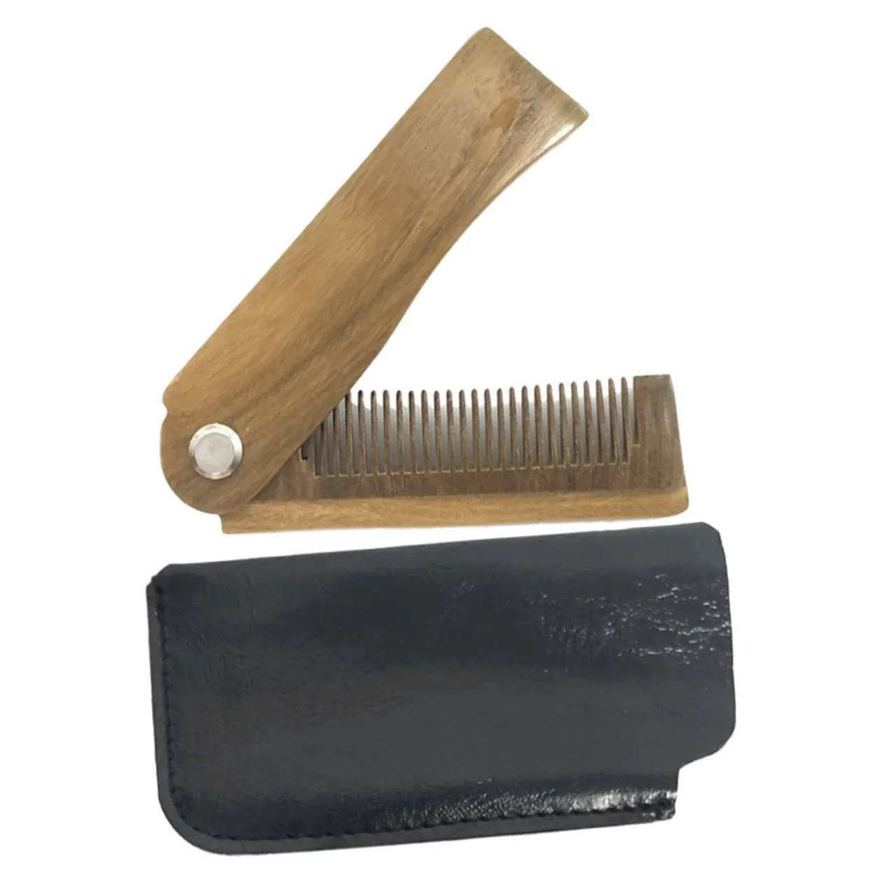 Beavorty 4 Set Pettine Tascabile Pieghevole Per Uomo Pettine Per in Legno Strumento Per Lo Styling Di Baffi E Barba Per Baffi in Legno Compatto E Portatile