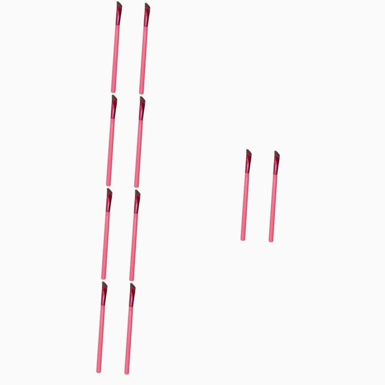 POPETPOP 10pezzi Spazzola Per Sopracciglia Angolata Strumenti Di Trucco Per Donne Per Applicare Ombretto e Portatile e Leggero