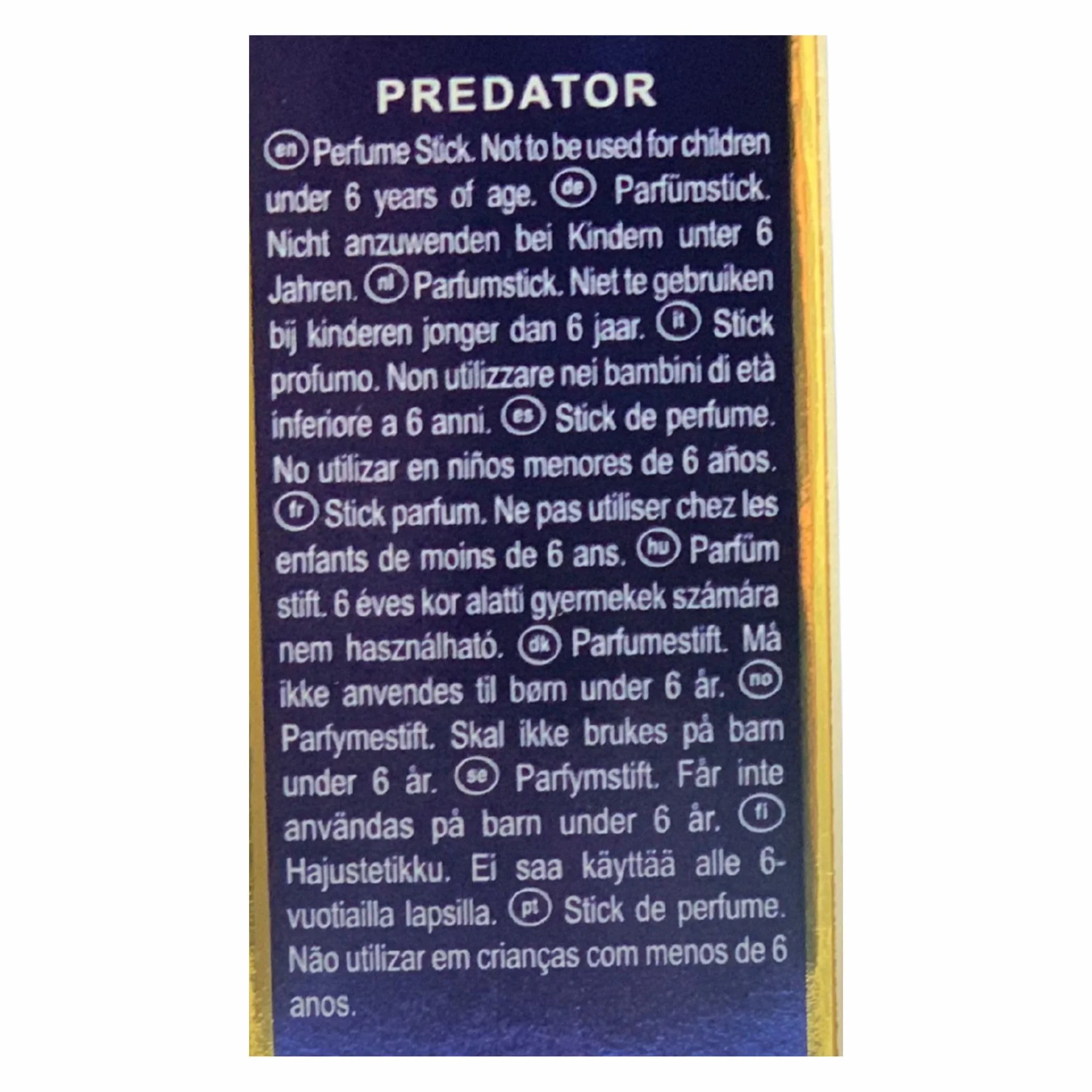 NG Profumo Solido In Stick, Disponibile In Diverse Fragranze 10g (Unità, PREDATOR)