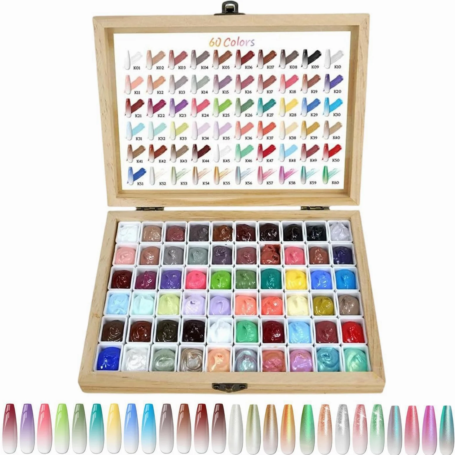 Gel Patting per Unghie 60 Colori Altamente Pigmentati a Lunga Durata | Gel per Blush da Picchiettare Ideale per Stamping Design Pittura Manicure Donna Ragazze Principianti Artisti