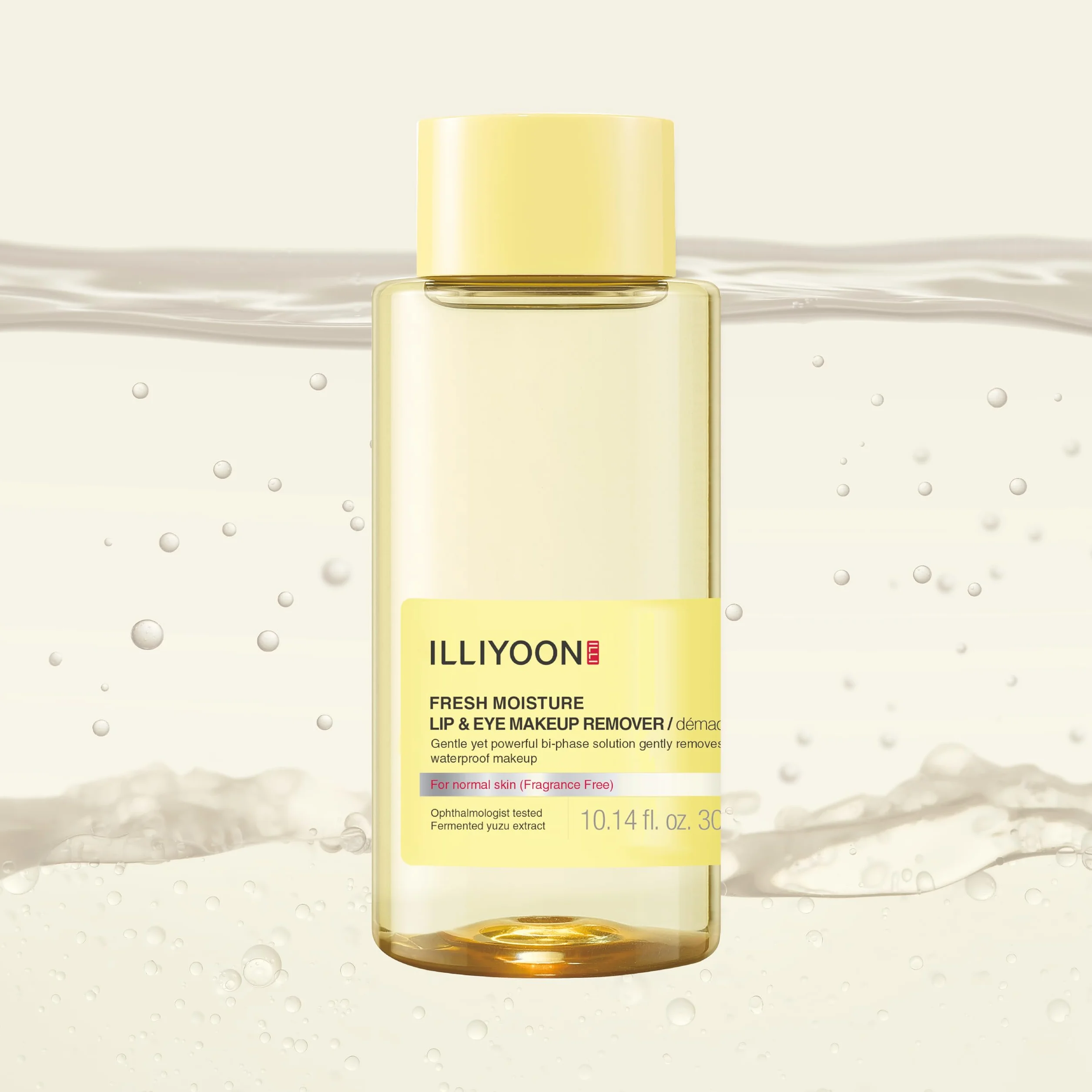 ILLIYOON Fresh Moisture detergente per labbra e occhi 300ml (10.14 fl.oz.), struccante istantaneo e delicato, non grasso con estratto di Yuzu fermentato naturalmente, senza profumo e senza parabeni