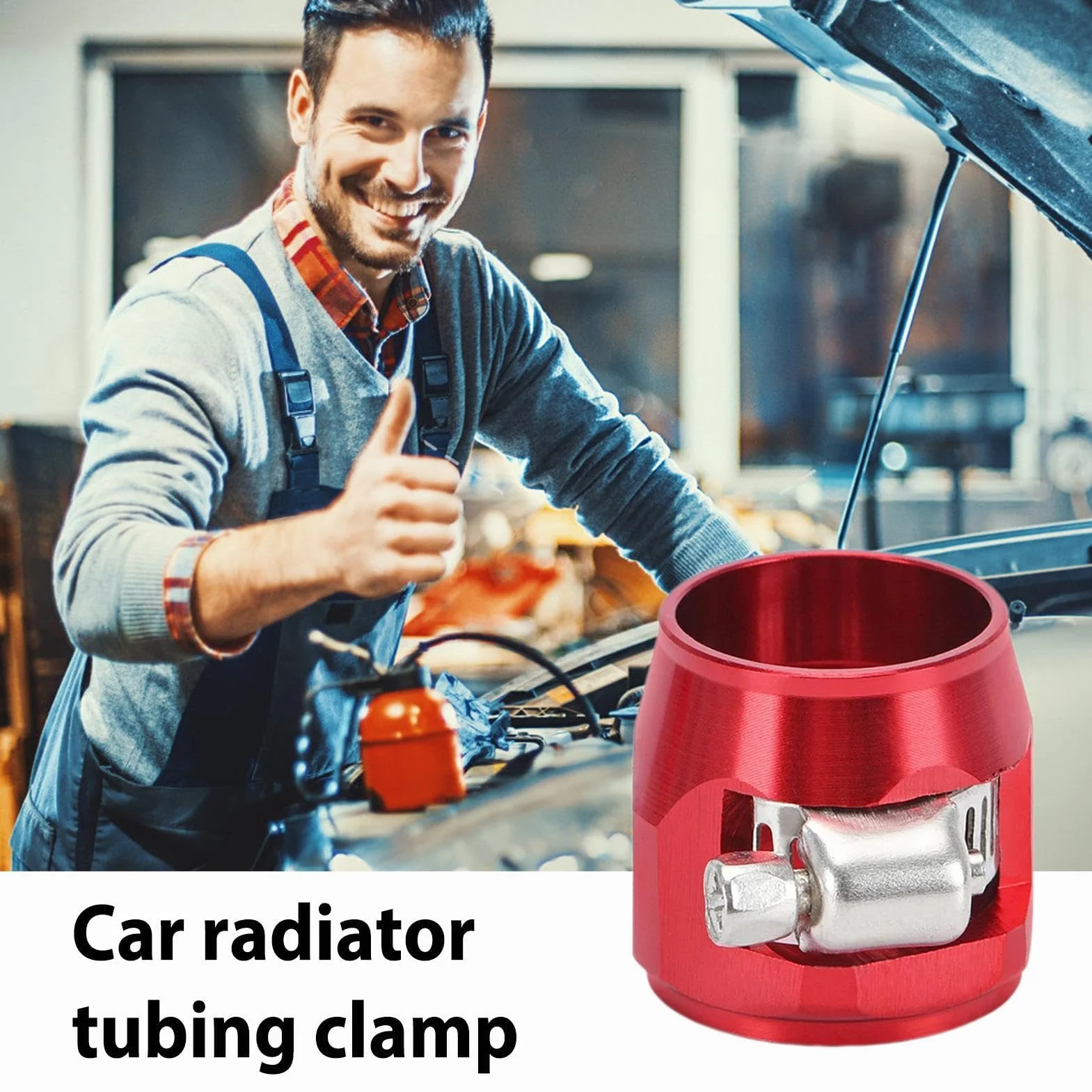 Raccordo per tubo dell'acqua in alluminio, clip di ricambio per tubo dell'olio del radiatore, accessori